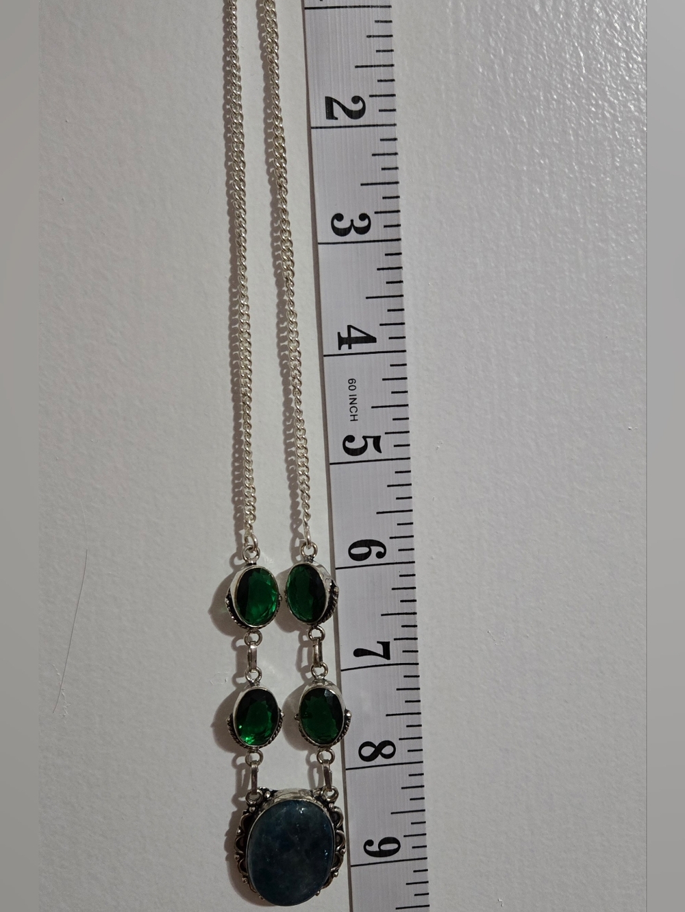 Handmade Apatite & Green Quartz Necklace - Picture 9 of 9